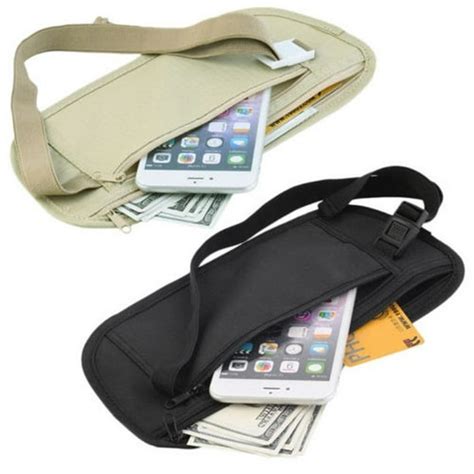 leather fanny pack rfid protection|hidden money pouch for travel.